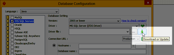 Download jDTS driver file