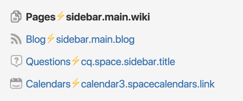 Admin language keynames