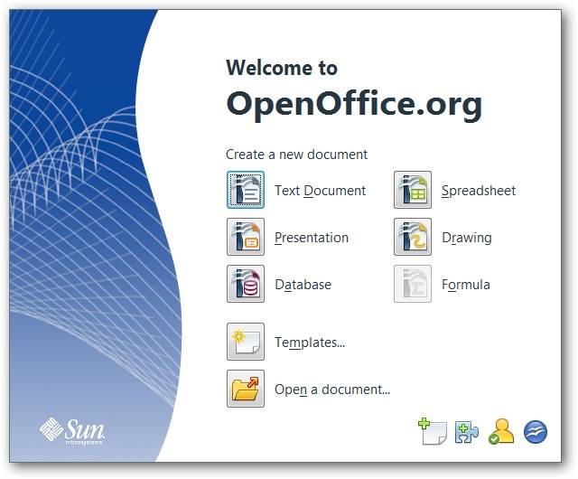 A screenshot of OpenOffice, a free, open-source alternative to Microsoft Office,