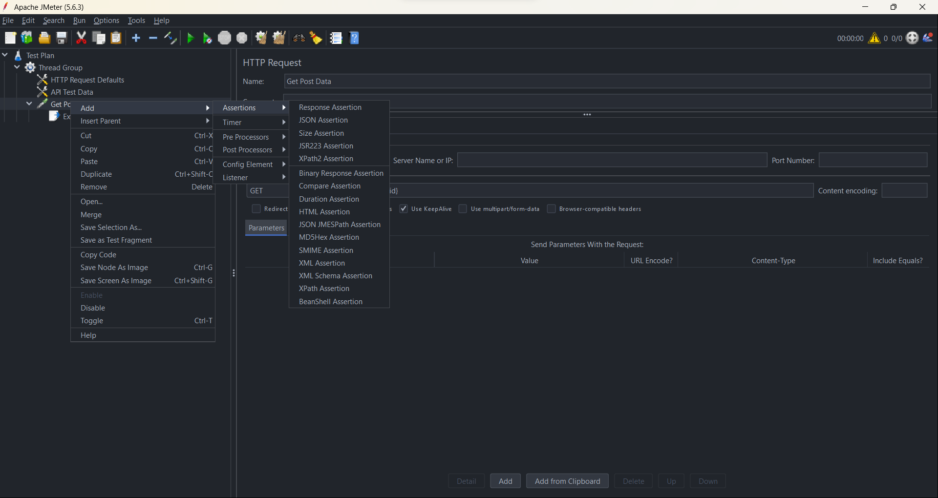Add Response Assertion