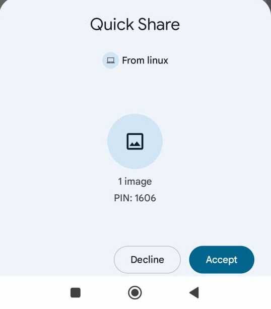 Accepting incoming files from Packet on an Android device