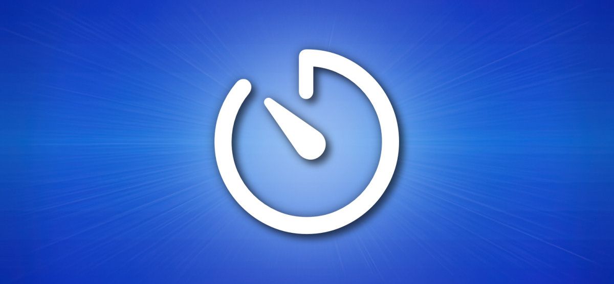 Apple iPhone Timer Icon on Blue Hero