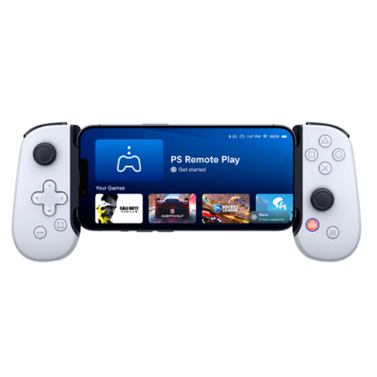 Backbone One PlayStation Edition for Android showing Backbone app