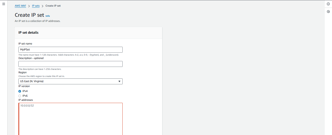 IP Set Configuration