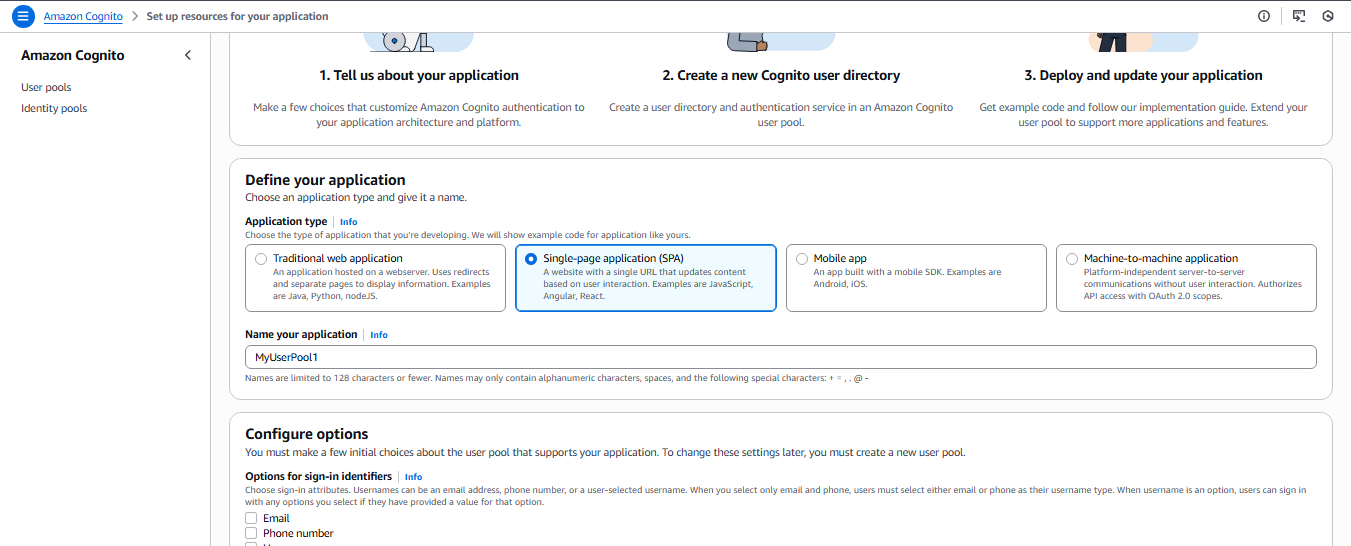 User Pool Configuration2