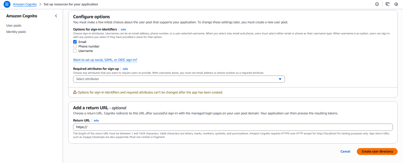 User Pool Configuration3