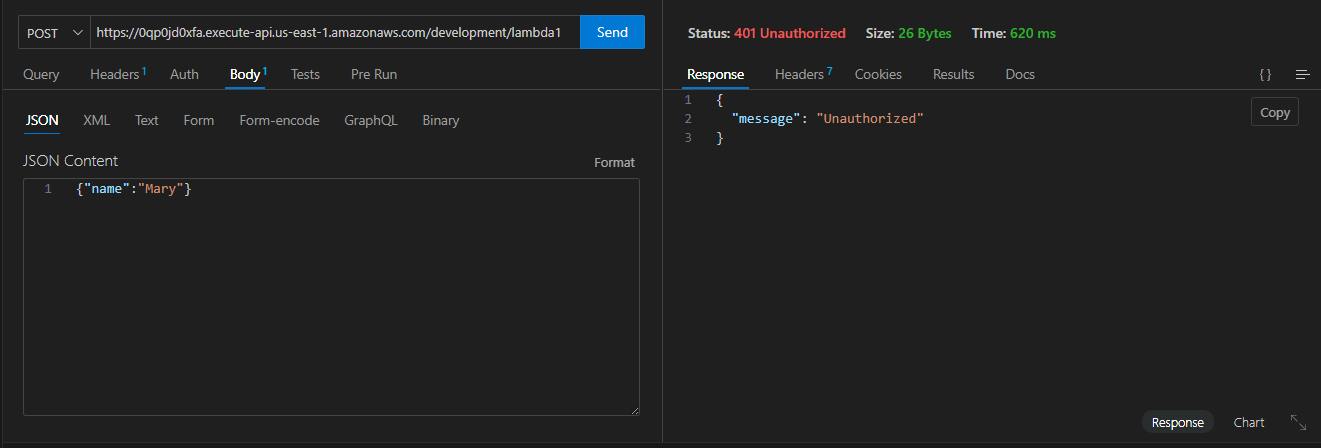 Request without Token
