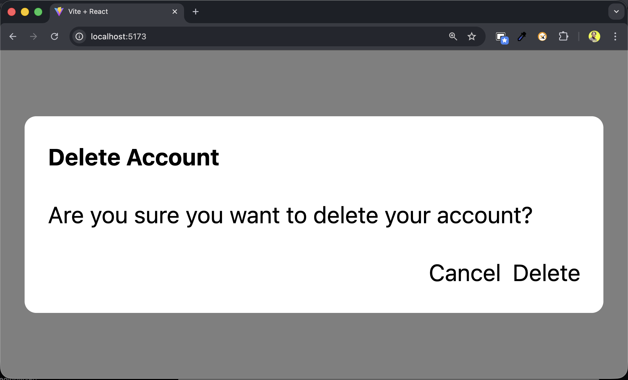 Messy Modal with style