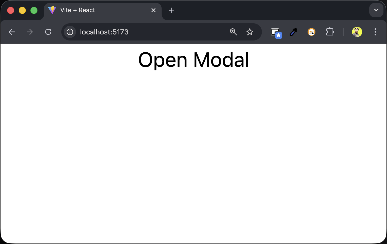 Open Modal Button