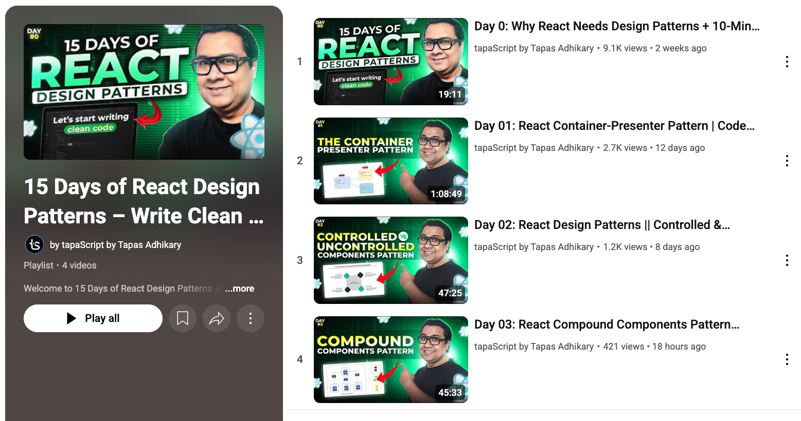 15 Days of React Design Patterns